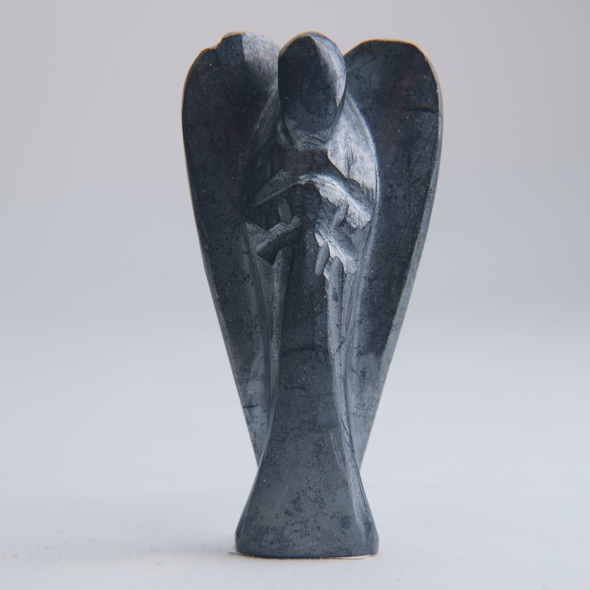 Hematite Angel Carving 83g 73mm - Luna Panther