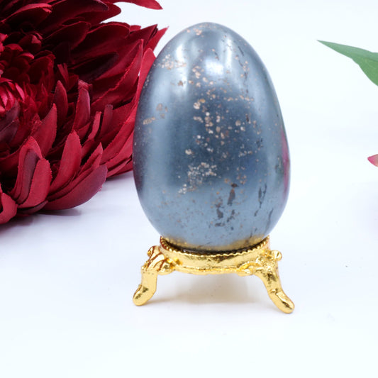 Hematite Egg 308g - Luna Panther