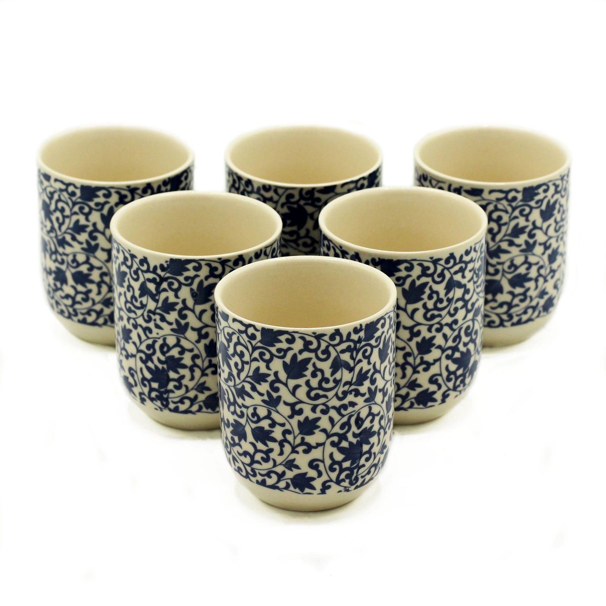 Herbal Tea Cups - Blue Pattern at Luna Panther