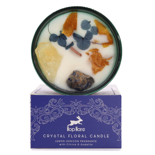 Hop Hare Crystal Magic Flower Candle - The Sun at Luna Panther