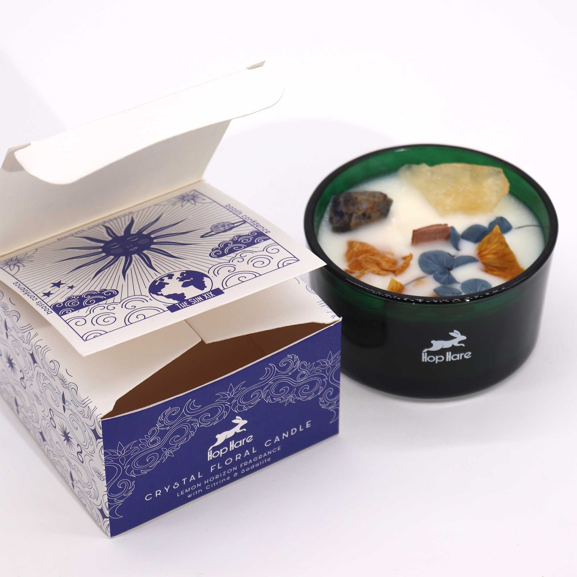 Hop Hare Crystal Magic Flower Candle - The Sun detail view 6 at Luna Panther