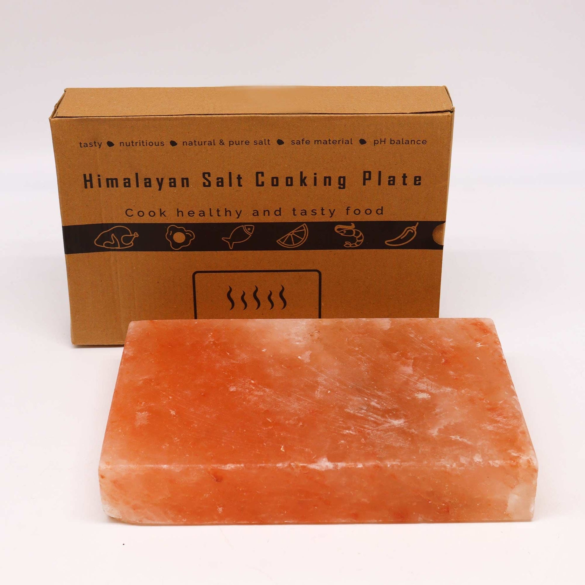Himalayan Salt Cooking Plate - Rectangle - 30x20x5cm - Luna Panther