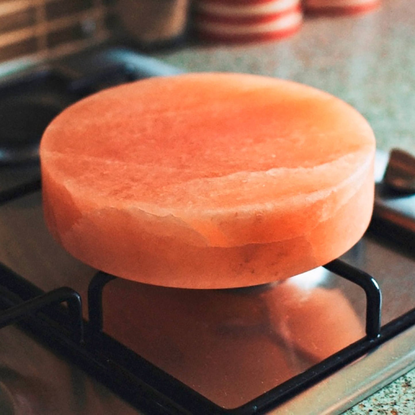 Himalayan Salt Cooking Plate - Round - 20x20x5cm - Luna Panther