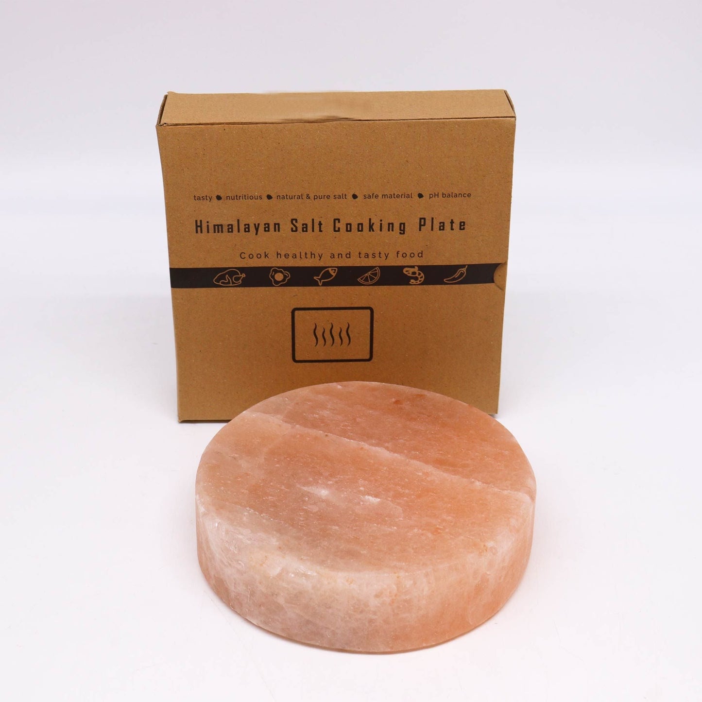 Himalayan Salt Cooking Plate - Round - 20x20x5cm - Luna Panther