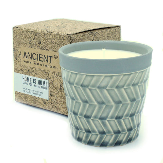 Home is Home Candle Pots - Vintage Garden - Luna Panther alternate view