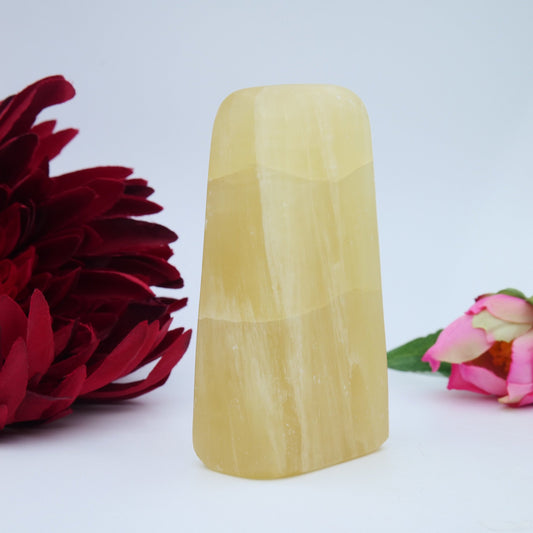 Honey Calcite Freeform — 311 g - Luna Panther alternate view