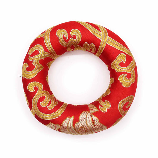 Polished Hoop Cushion 10cm (for 12-14cm Singing Bowl) - Red featuring natural patterning and unique variations - Luna Panther