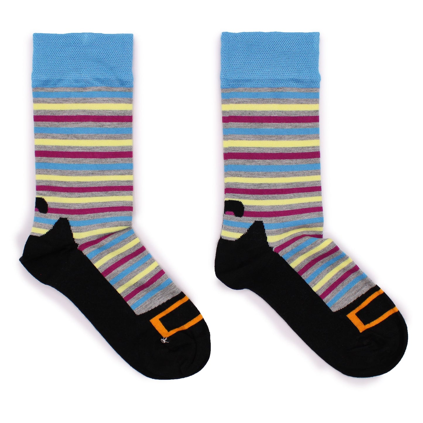 Polished Hop Hare Bamboo Socks - Hocus Pocus S/M featuring natural patterning and unique variations - Luna Panther