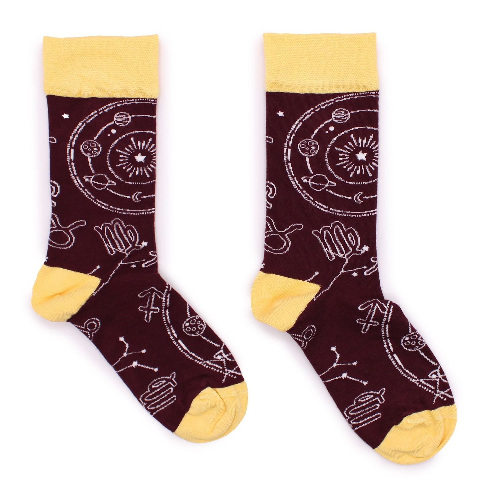 Polished Hop Hare Bamboo Socks S/M - Zodiac featuring natural patterning and unique variations - Luna Panther