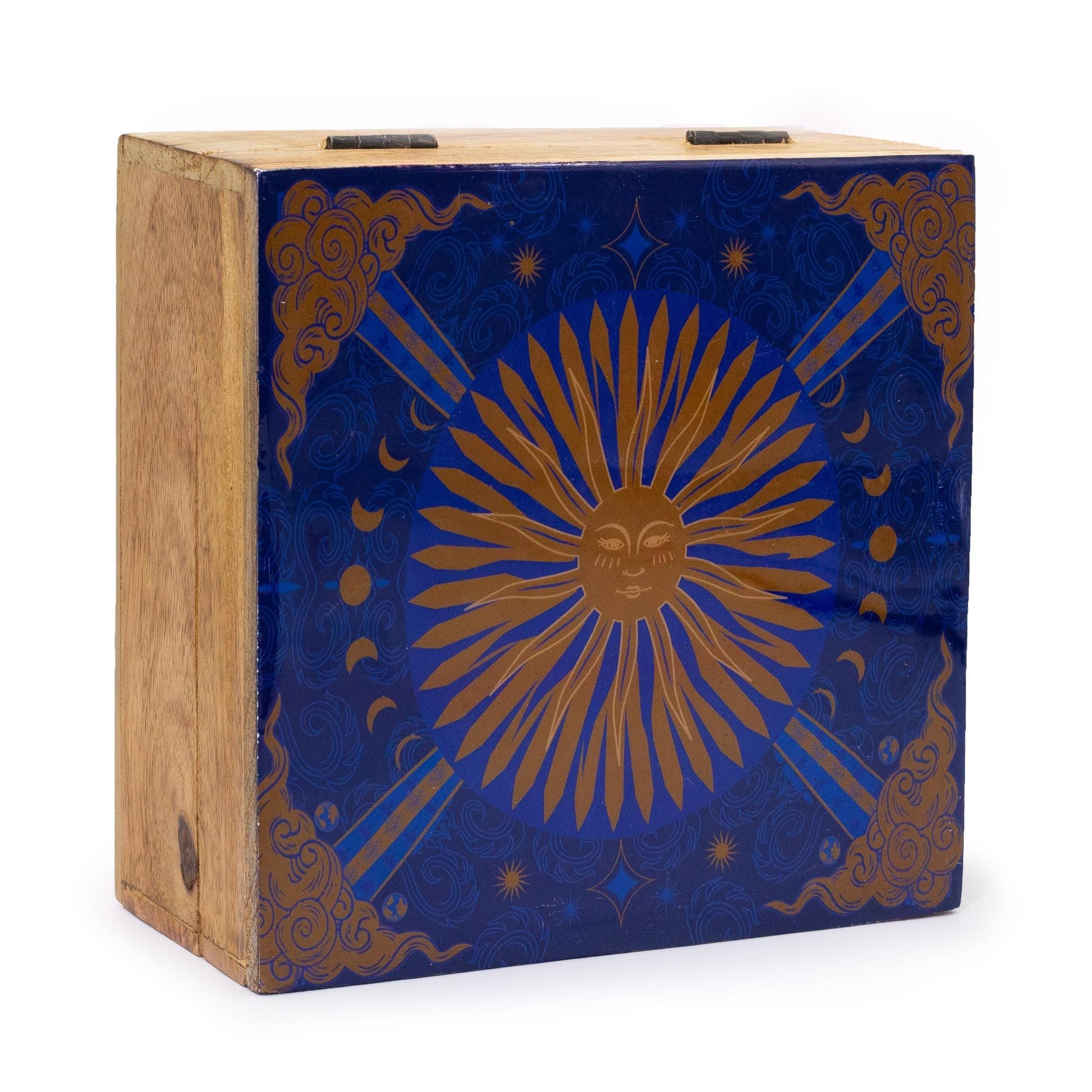 Hop Hare Big Enameled Square Box - The Sun - Luna Panther