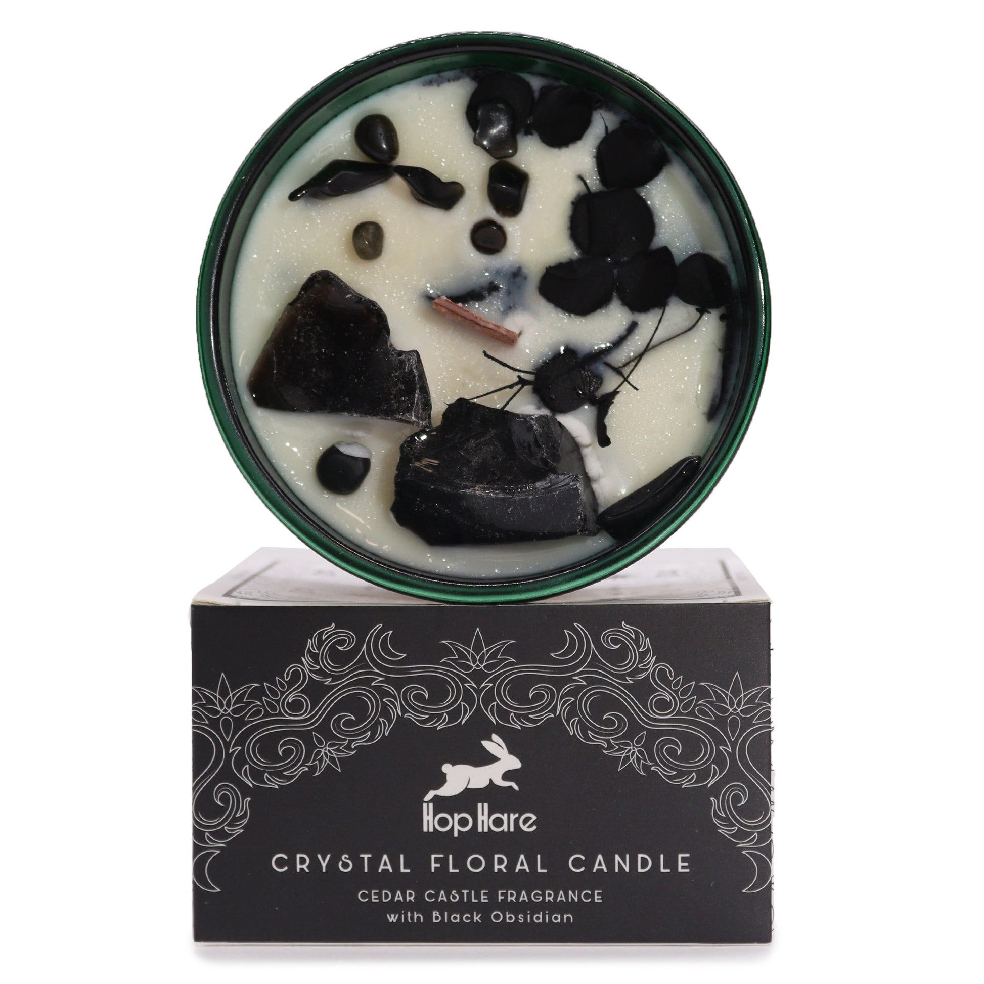 Polished Hop Hare Crystal Magic Flower Candle - The Knight of Swords featuring  patterning and unique variations - Posinaturaltive Faith Hope Love