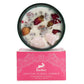 Polished Hop Hare Crystal Magic Flower Candle - The Lovers featuring natural patterning and unique variations - Luna Panther