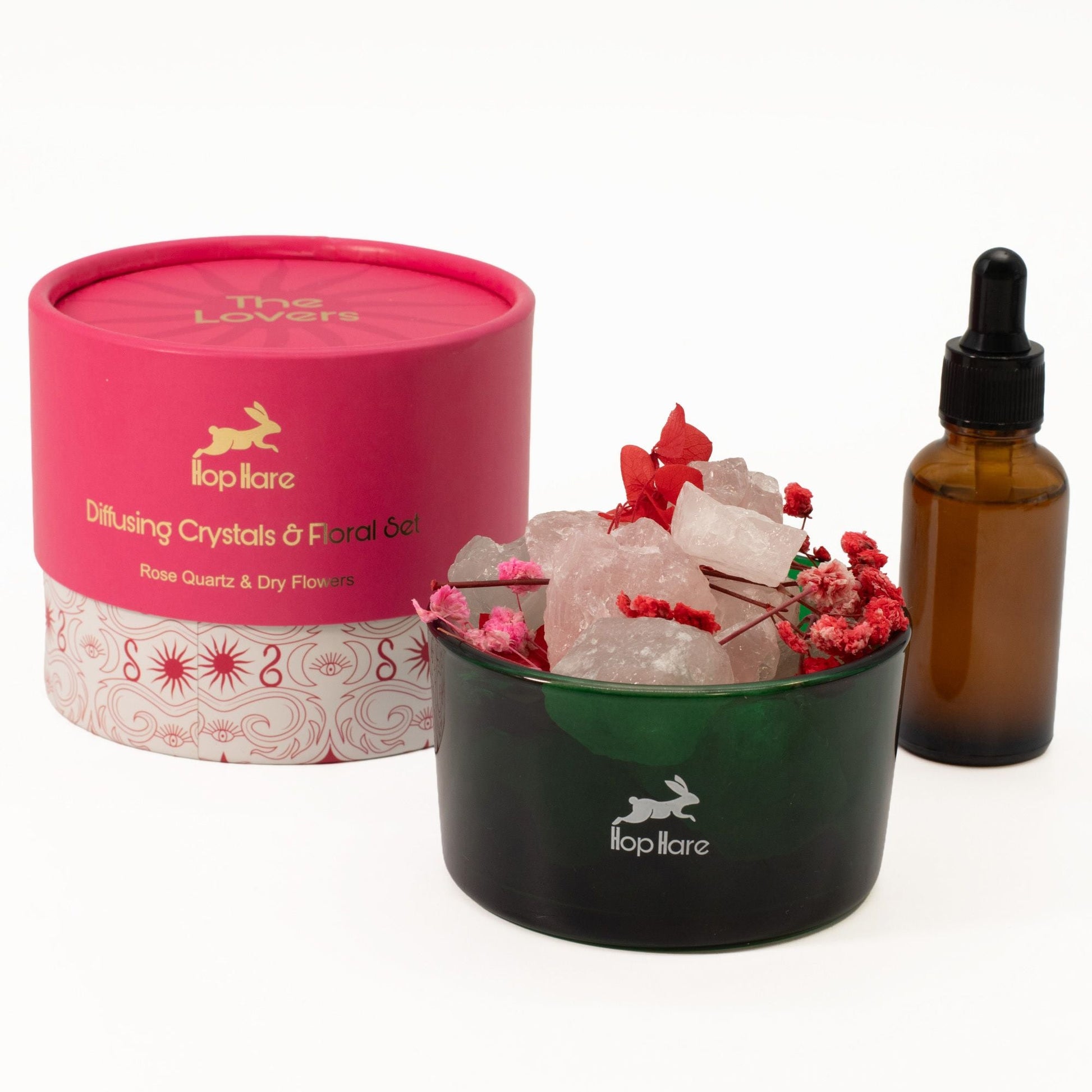 Hop Hare Diffusing Crystals & Floral Set - The Lovers - Luna Panther