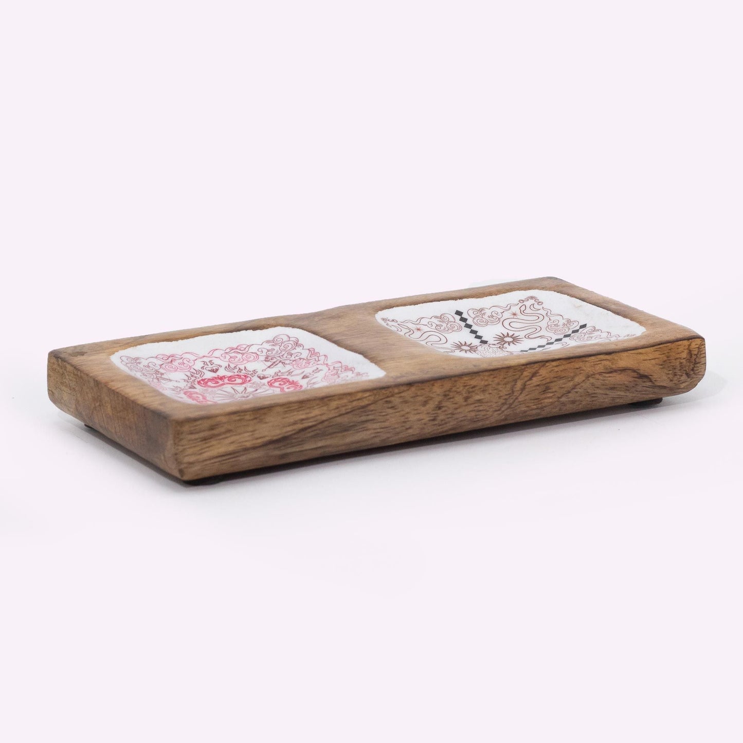 Hop Hare Enameled Double Trinket Tray - Cupid & Lion - Luna Panther