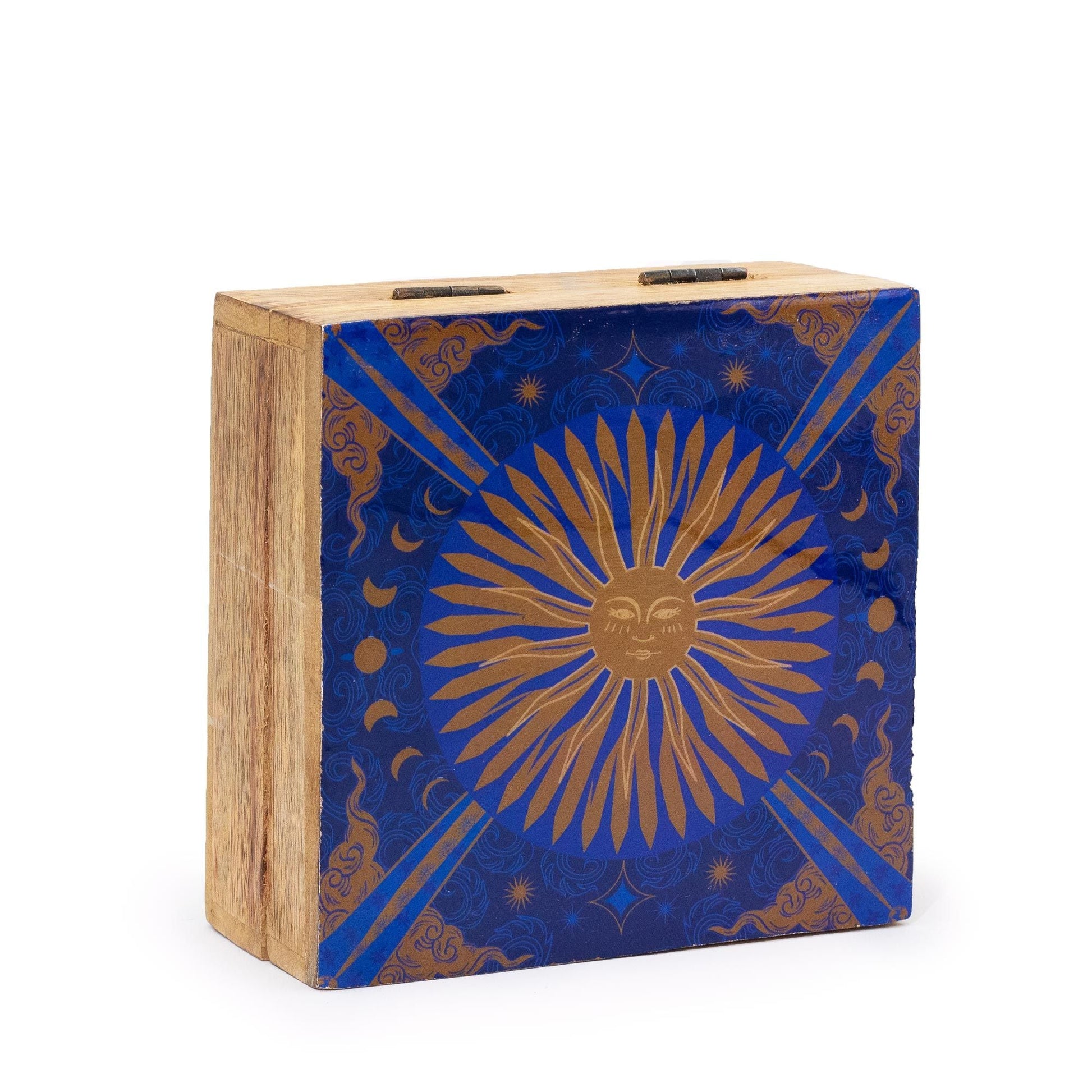 Hop Hare Medium Enameled Square Box - The Sun - Luna Panther