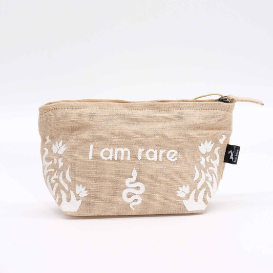 Polished Hop Hare Pouch - I am Rare featuring natural patterning and unique variations - Luna Panther