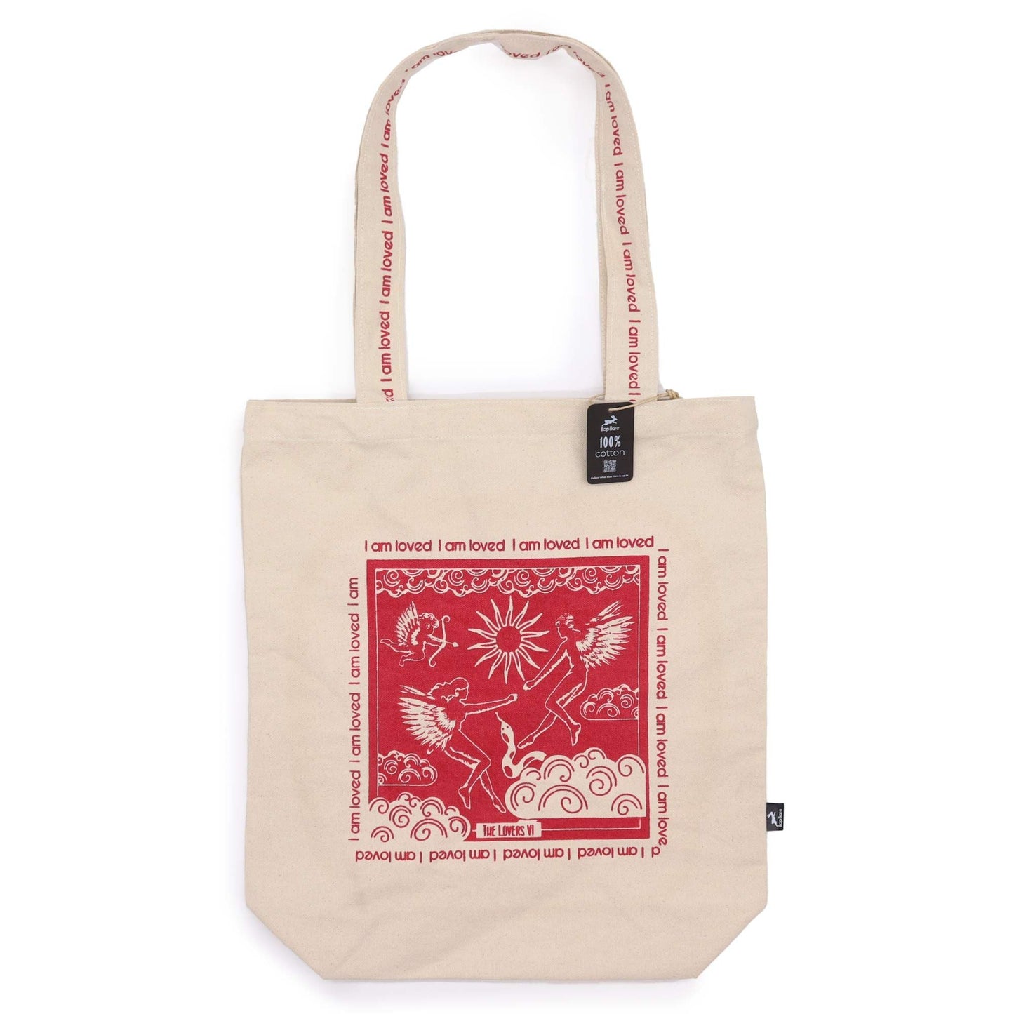 Polished Hop Hare Tote Bag - I am Loved featuring natural patterning and unique variations - Luna Panther