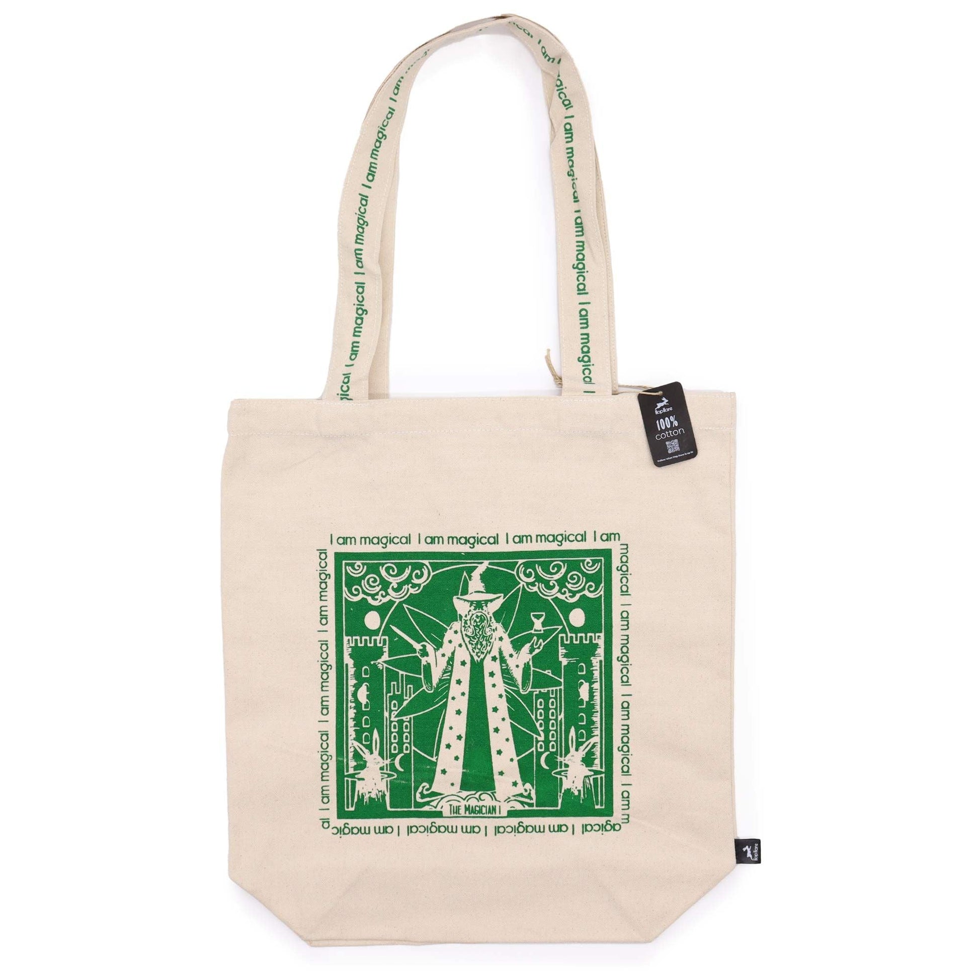 Polished Hop Hare Tote Bag - I am Magical featuring natural patterning and unique variations - Luna Panther