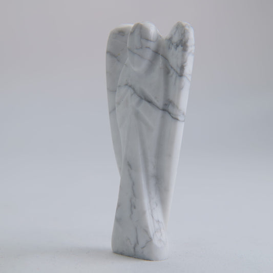 Howlite Angel Carving 58g 75mm - Luna Panther alternate view