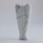 Howlite Angel Carving 58g 75mm - Luna Panther