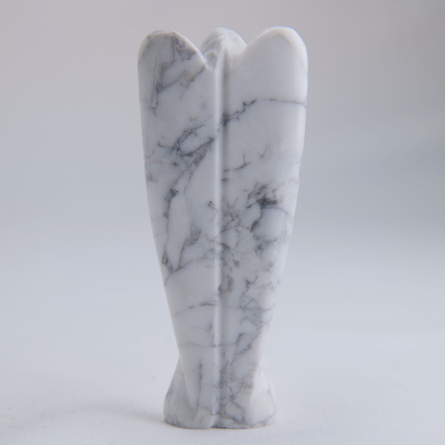 Howlite Angel Carving 58g 80mm - Luna Panther