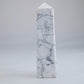 Howlite Crystal Tower 161g - Luna Panther
