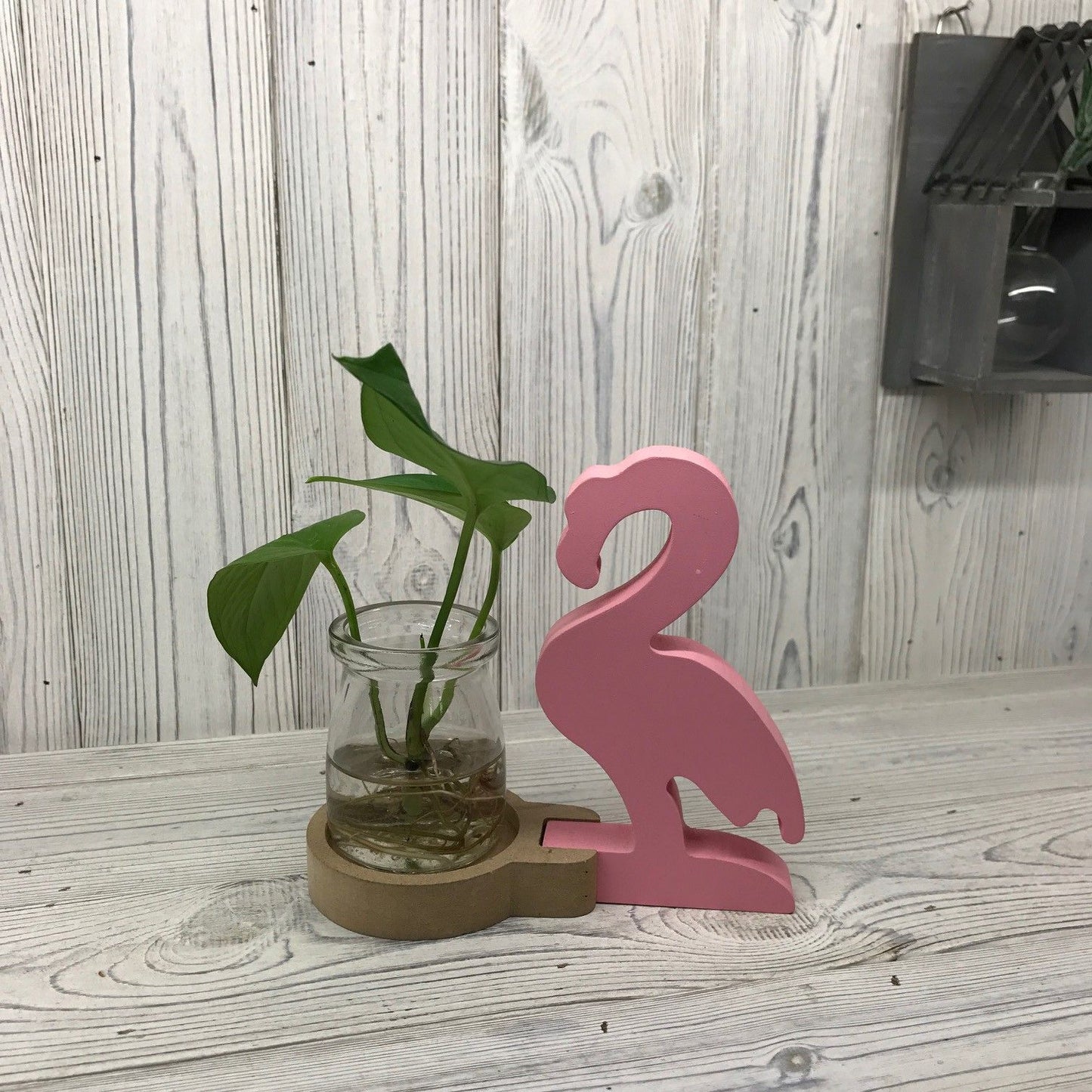 Hydroponic Home Decor - Pink Flamingo Pot - Luna Panther
