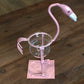 Hydroponic Home Decor - Pink Metal Flamingo Des 2 - Luna Panther