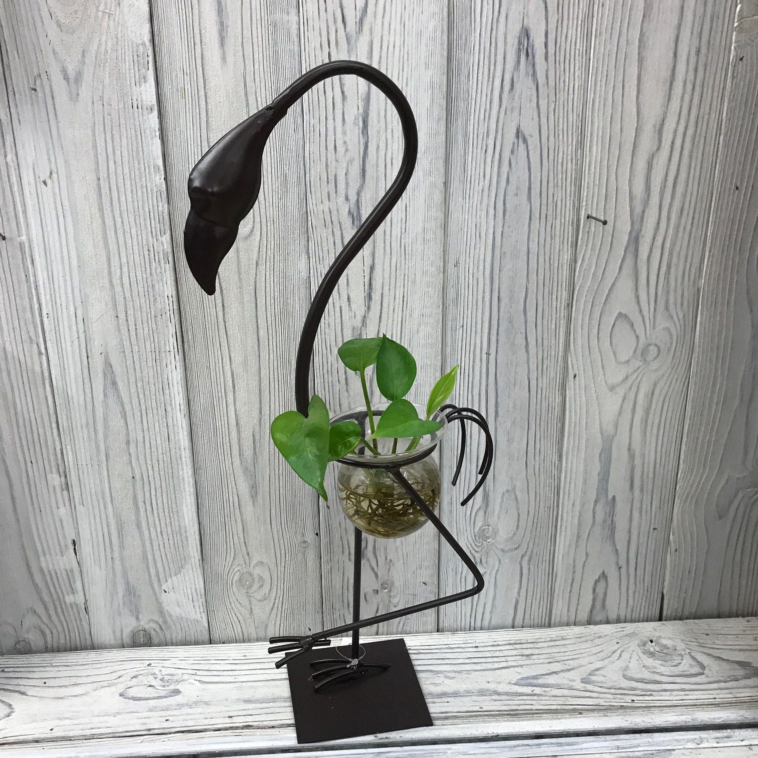 Hydroponic Home Decor - Tall Flamingo One Pot Stand - Luna Panther