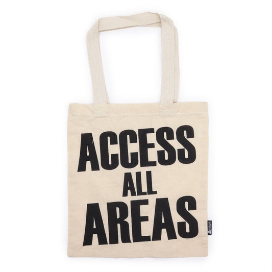 Polished Iconic Basic Tote Bag - ACCESS ALL AREA - Natural 4oz featuring natural patterning and unique variations - Luna Panther