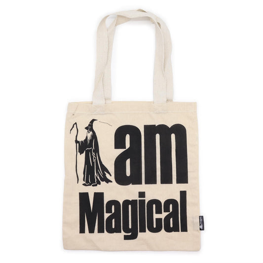 Polished Iconic Basic Tote Bag - I am Magical - Natural 4oz featuring natural patterning and unique variations - Luna Panther
