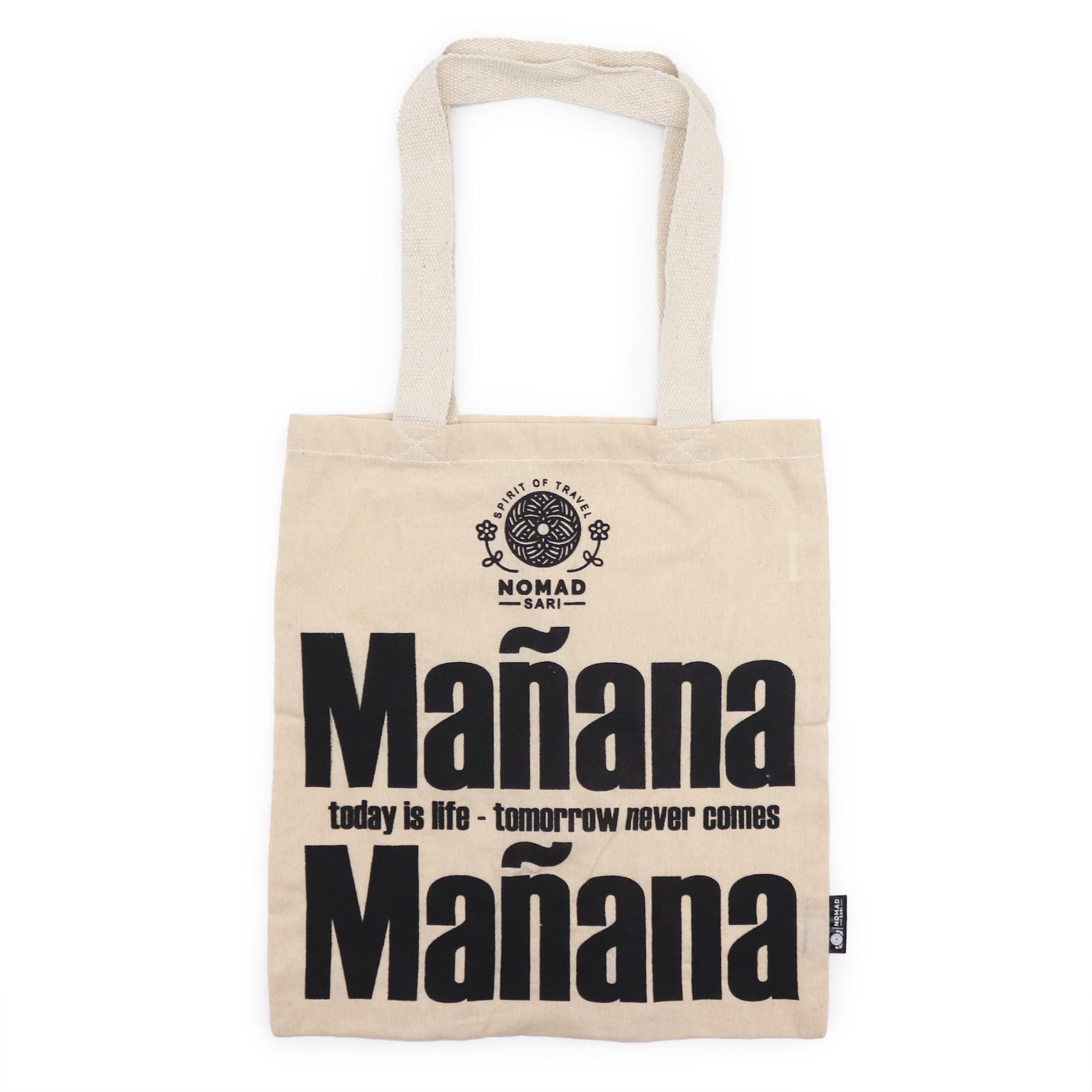 Polished Iconic Basic Tote Bag - Mañana Mañana - Natural 4oz featuring natural patterning and unique variations - Luna Panther