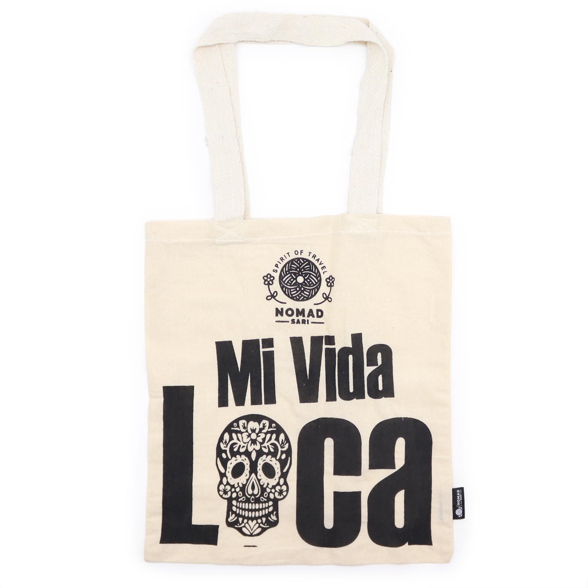 Polished Iconic Basic Tote Bag - Mi Vida Loca - Natural 4oz featuring natural patterning and unique variations - Luna Panther