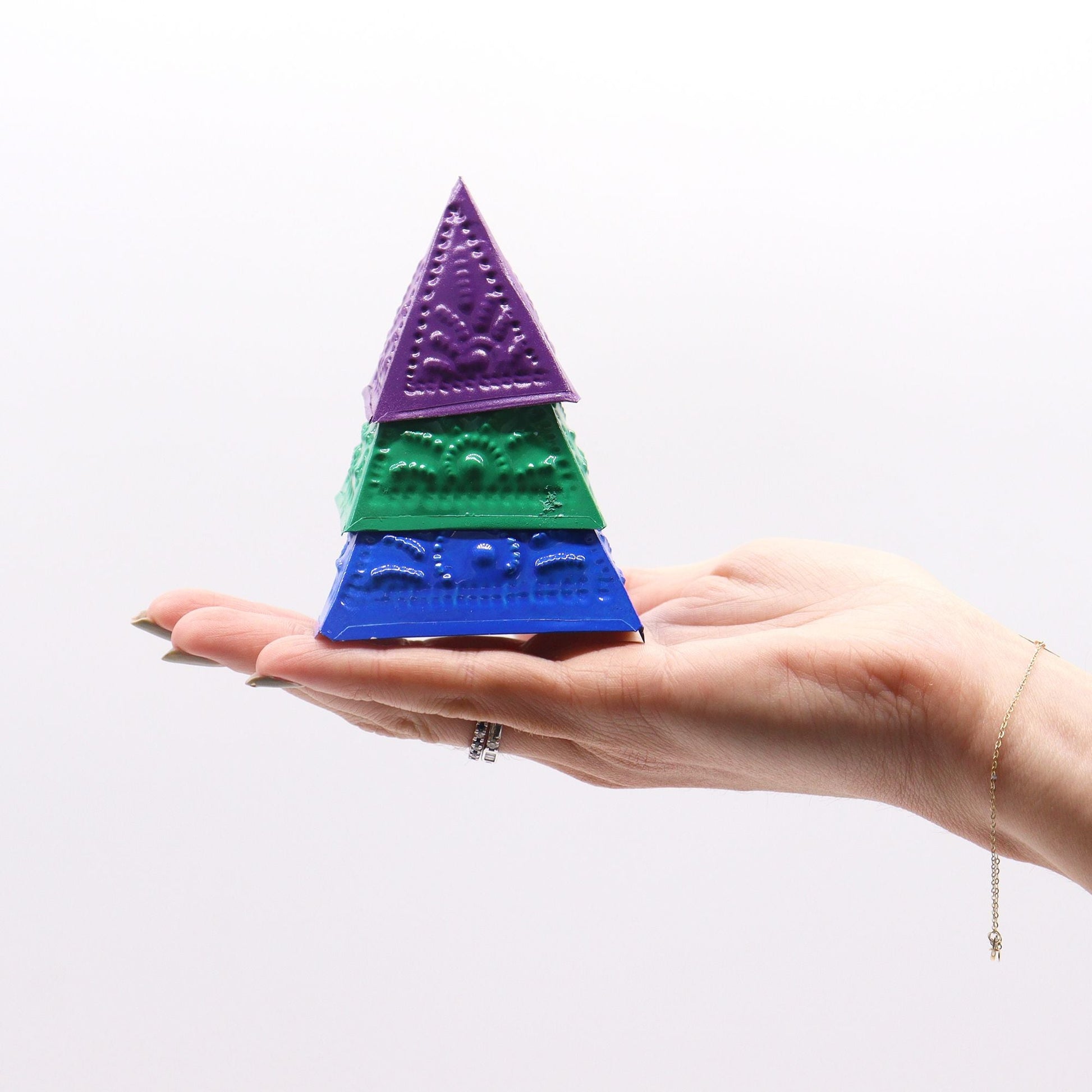 Incense Powder Mould Set - Blue Green Purple - Luna Panther