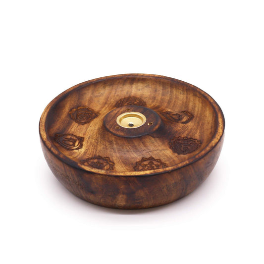 Incense Stick & Cone Burner Disc - 7 Chakra - Luna Panther