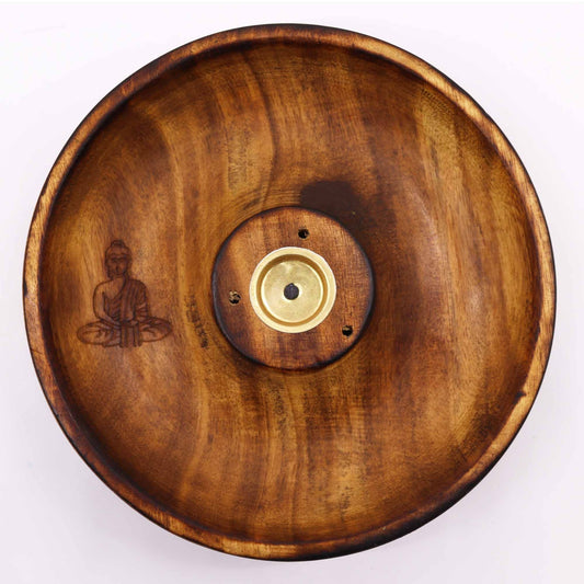 Incense Stick & Cone Burner Disc - Buddha - Luna Panther alternate view