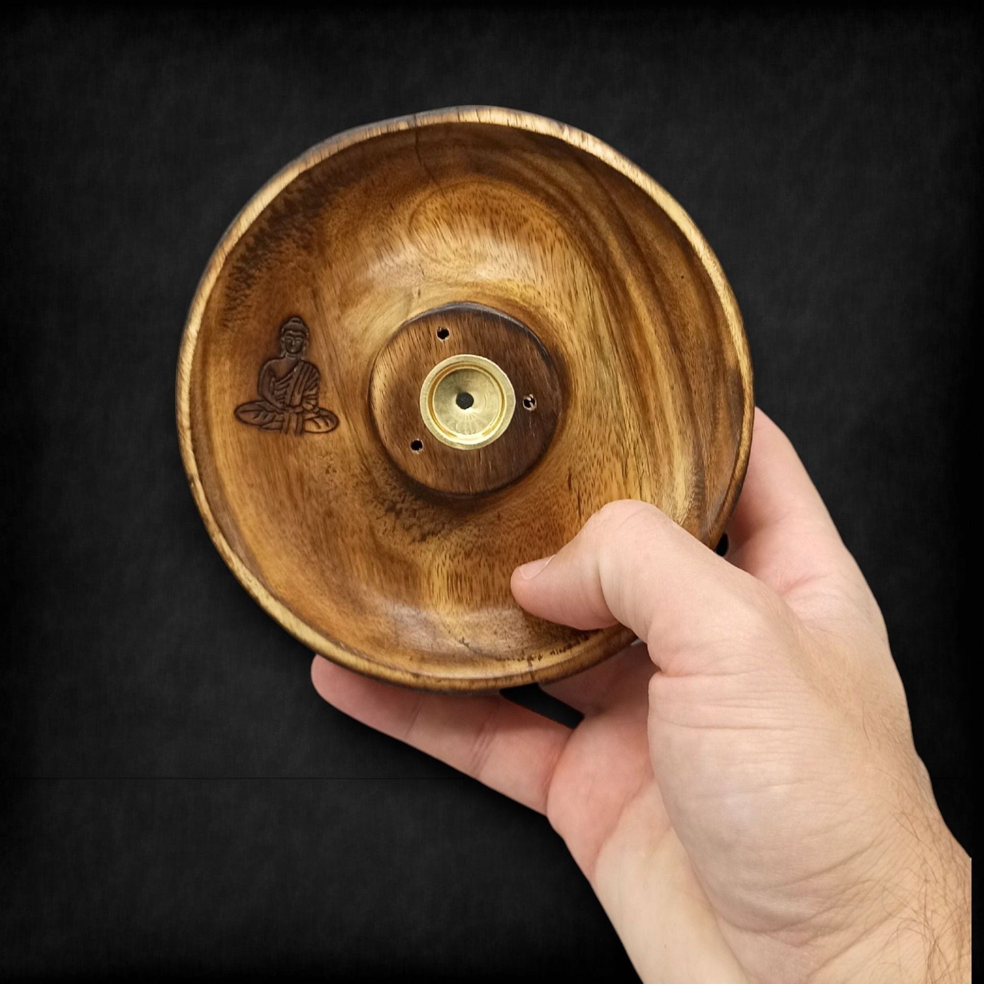 Incense Stick & Cone Burner Disc - Buddha - Luna Panther