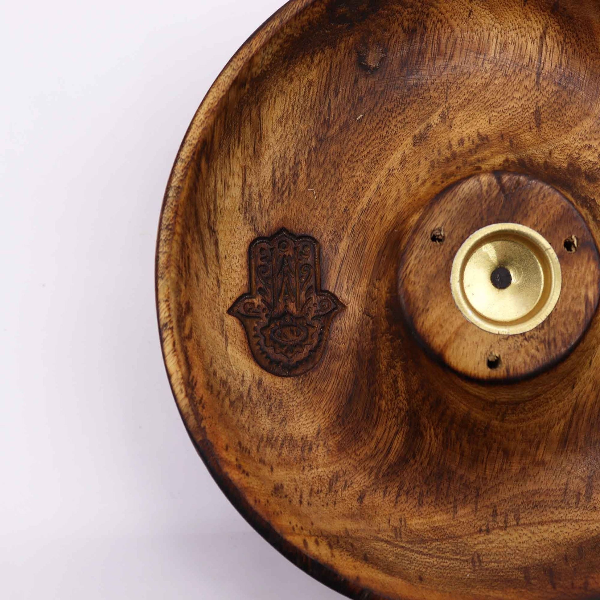 Incense Stick & Cone Burner Disc - Hamsa - Luna Panther
