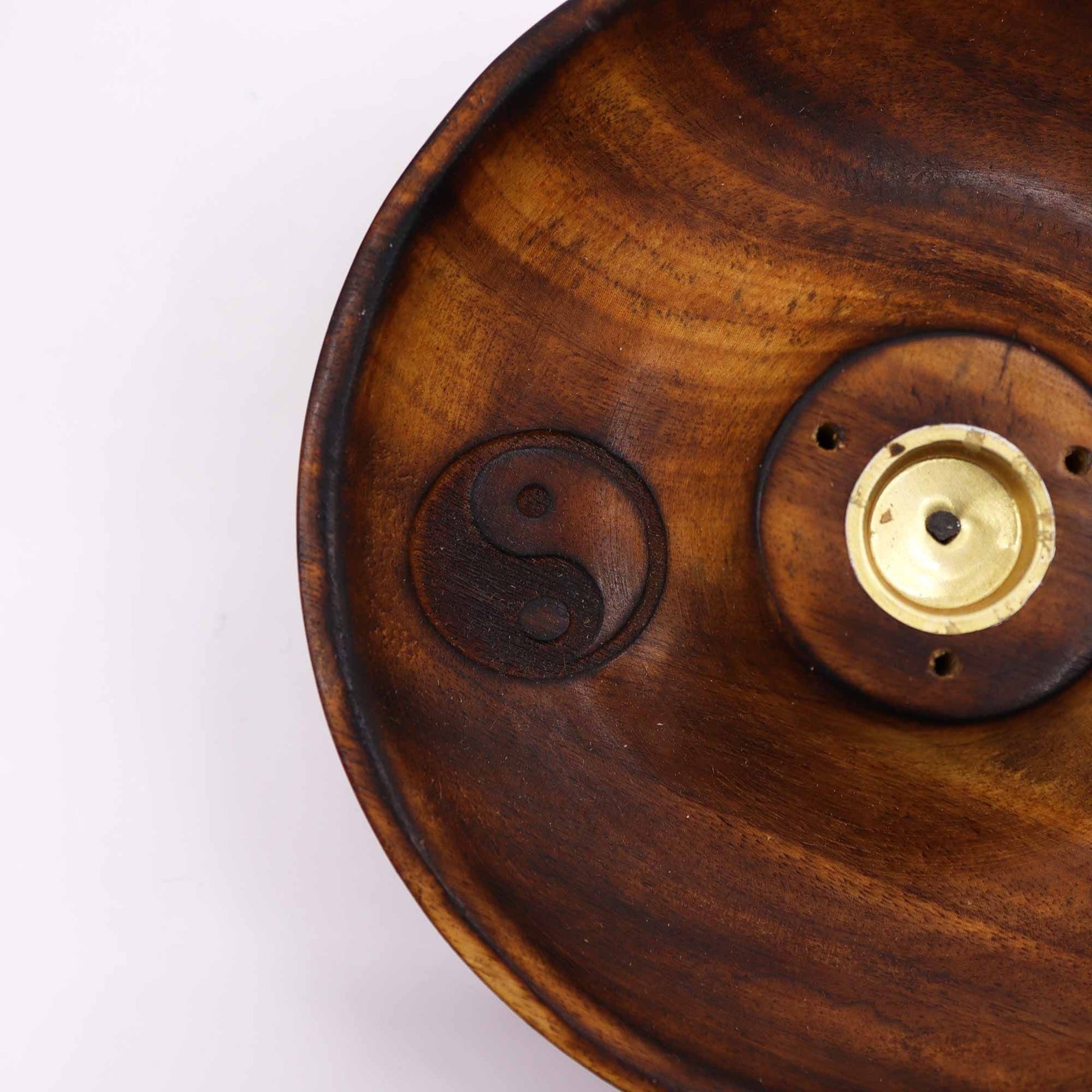 Incense Stick & Cone Burner Disc - Yin & Yang - Luna Panther