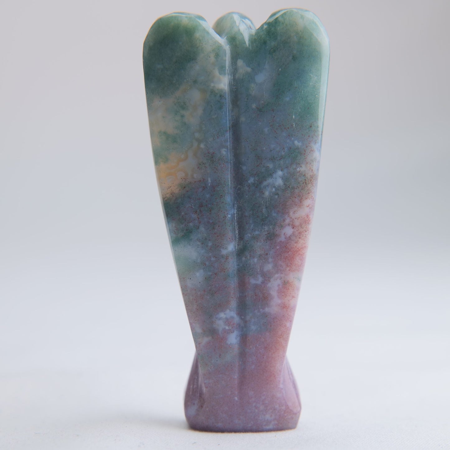 Indian Agate Angel Carving 48g 80mm - Luna Panther