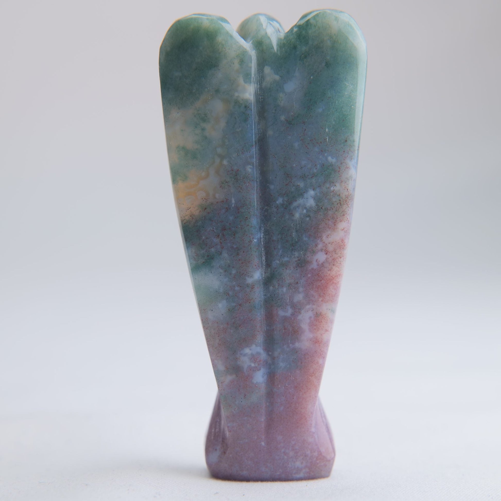 Indian Agate Angel Carving 48g 80mm - Luna Panther