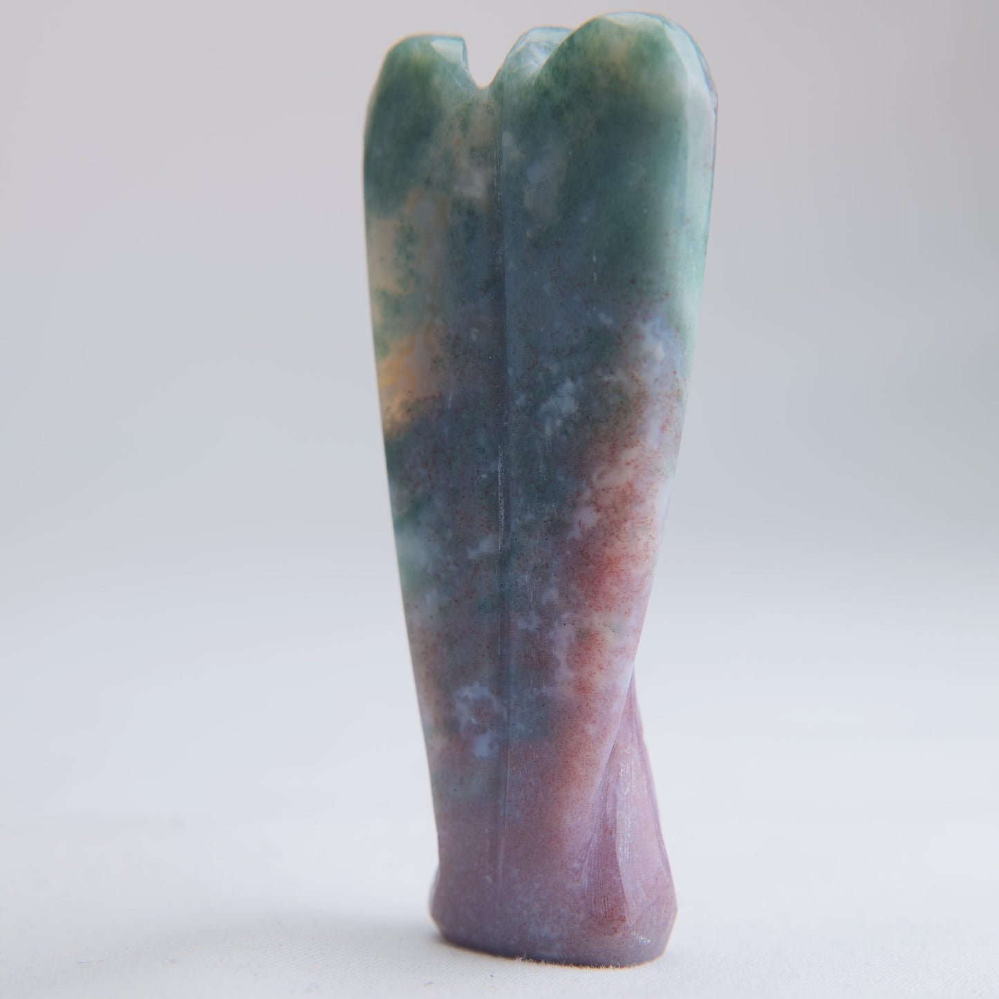 Indian Agate Angel Carving 48g 80mm - Luna Panther