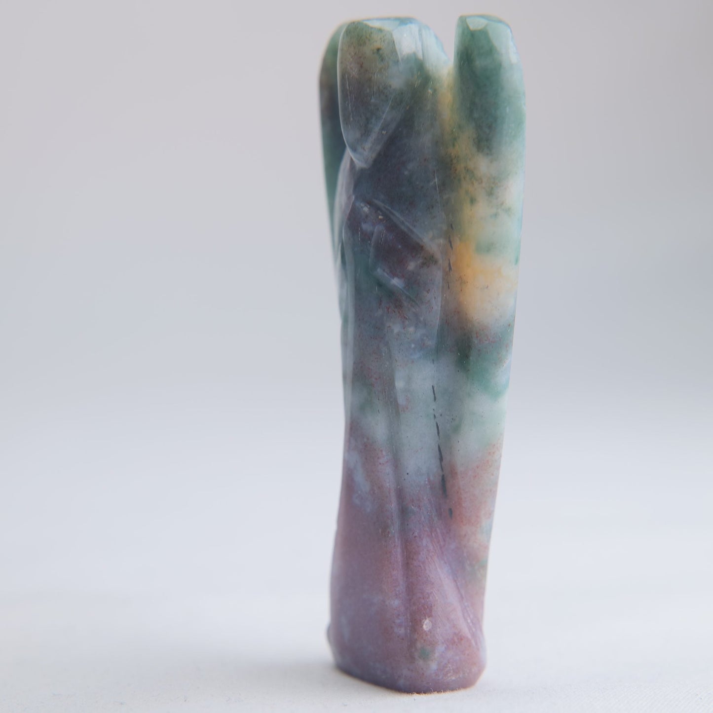Indian Agate Angel Carving 48g 80mm - Luna Panther
