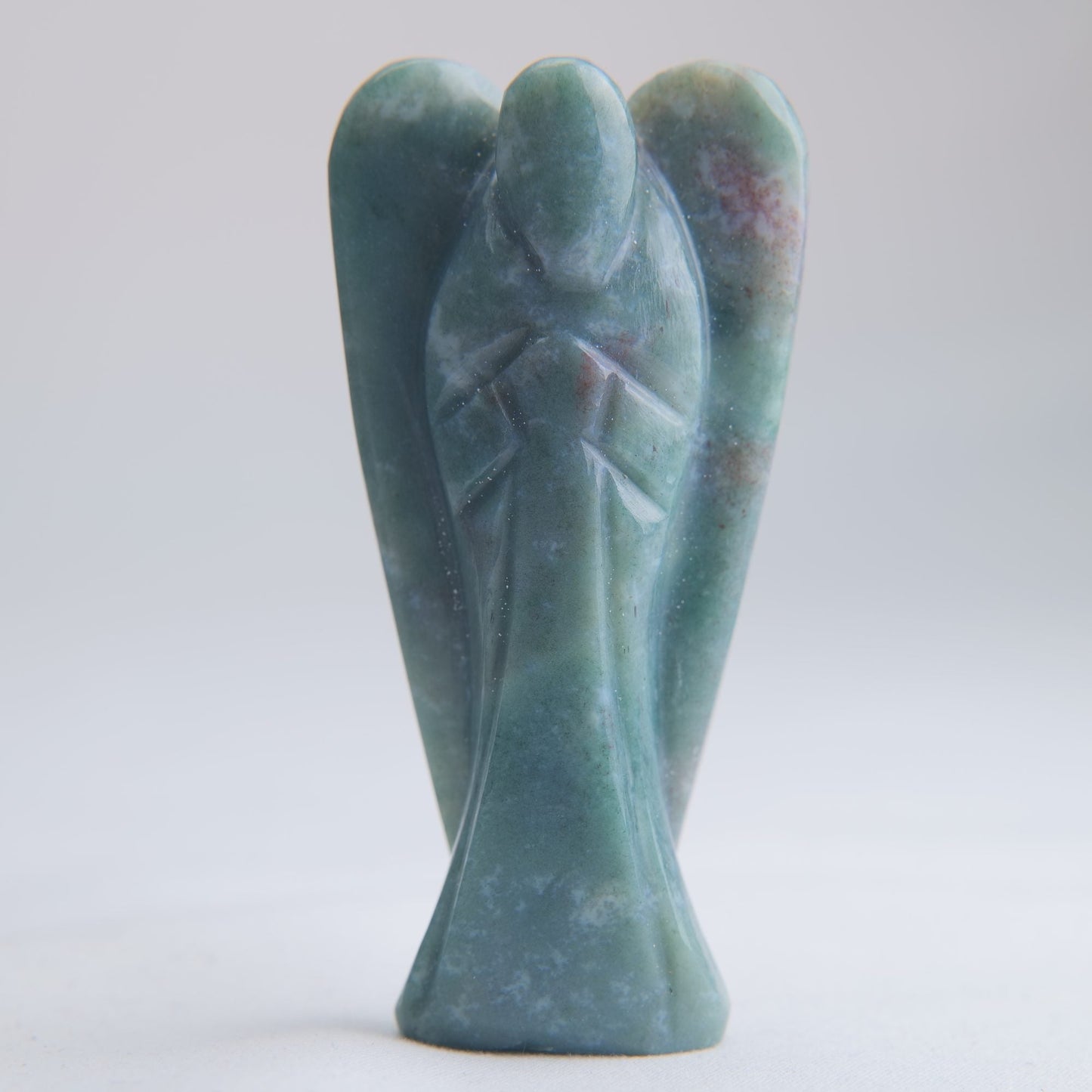 Indian Agate Angel Carving 56g 80mm - Luna Panther