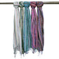 Indian Boho Scarves - 22x72cm - assorted colours With Gold Thread - Luna Panther