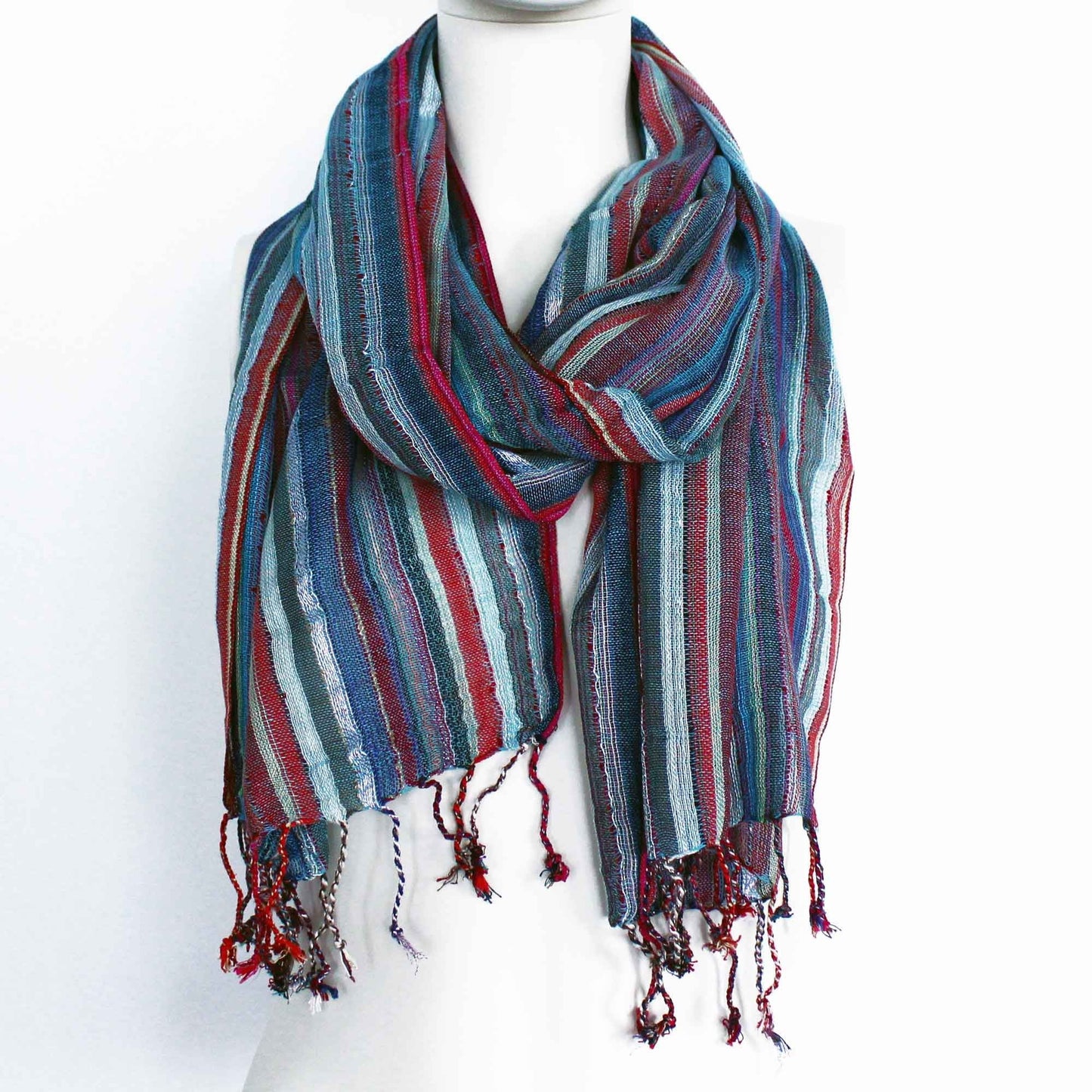 Indian Boho Scarves - 22x72cm - Random Blues - Luna Panther