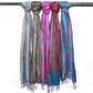 Indian Boho Scarves - 22x72cm - Random Blues - Luna Panther