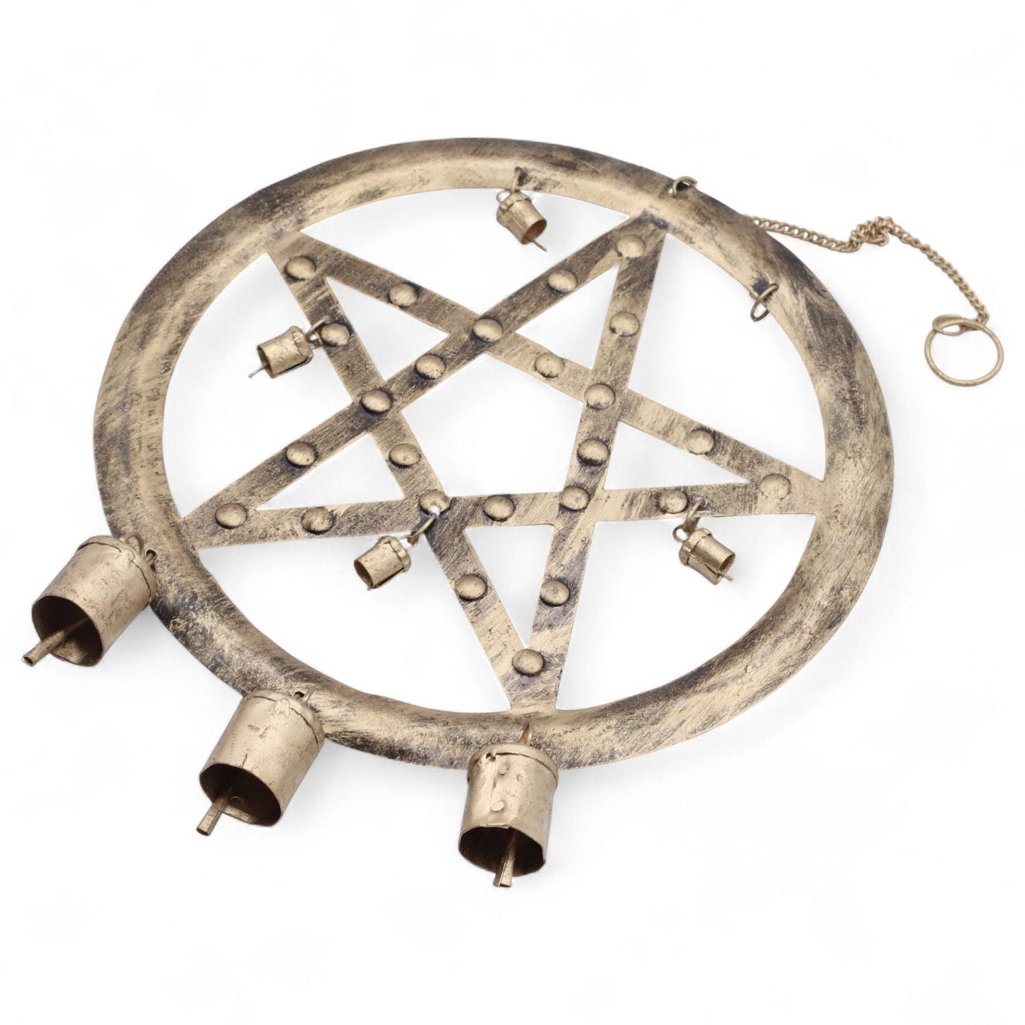 Indian Chimes - Pentagon with Cow Bells - 25x49cm - Luna Panther