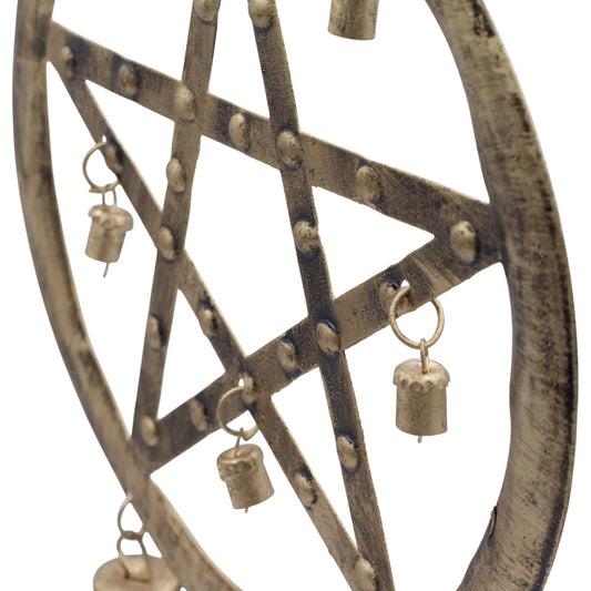 Indian Chimes - Pentagon with Cow Bells - 25x49cm - Luna Panther