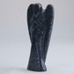 Indigo Gabbro Merlinite Angel Carving 58g 76mm - Luna Panther